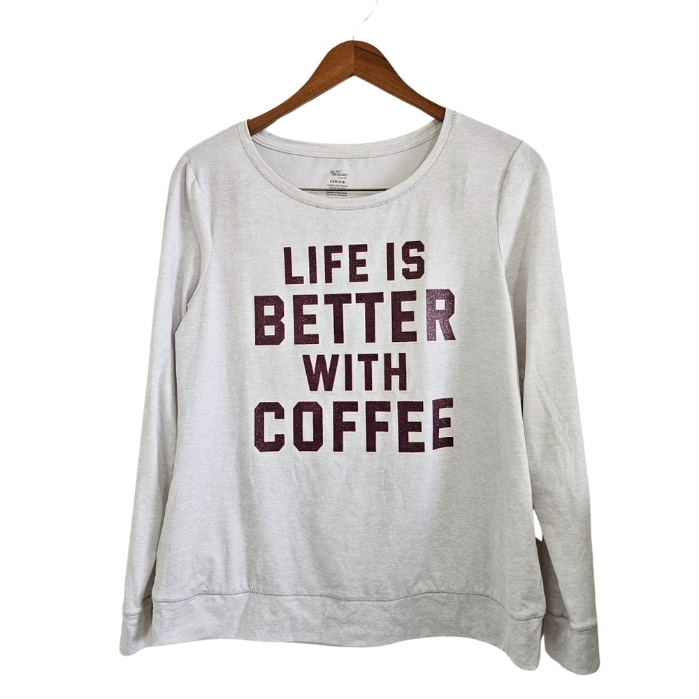 Women's Gray Long Sleeve Sweatshirt SMALL
